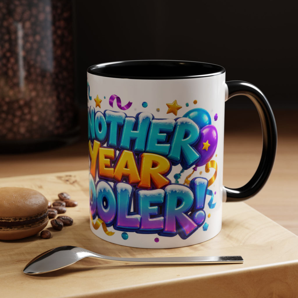 Another Year Cooler Penguin Birthday White Mug