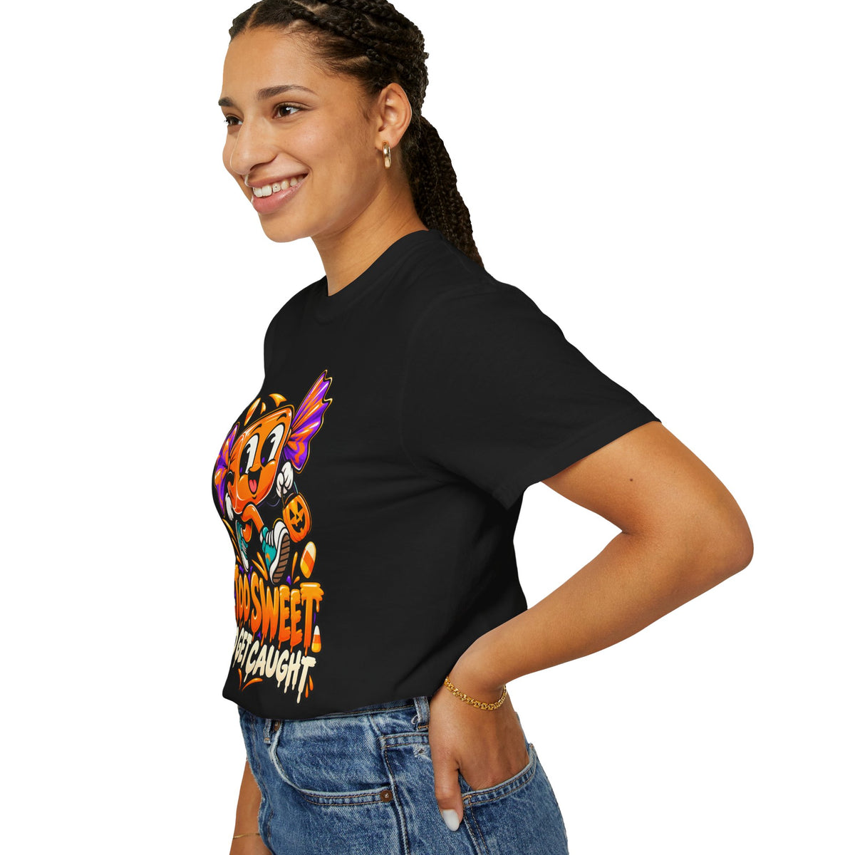 Too Sweet to Get Caught – Cute Halloween Candy T-Shirt