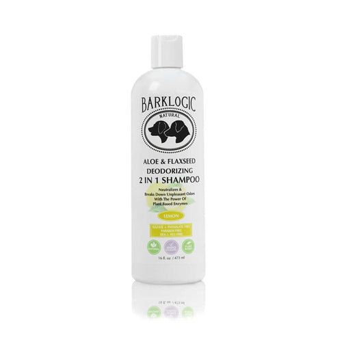 Aloe & Flaxseed 2-in-1 Dog Shampoo & Conditioner – Deodorizing Coat Care