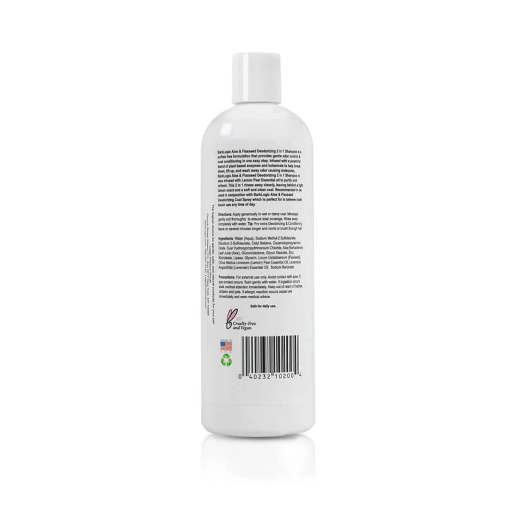 Aloe & Flaxseed 2-in-1 Dog Shampoo & Conditioner – Deodorizing Coat Care