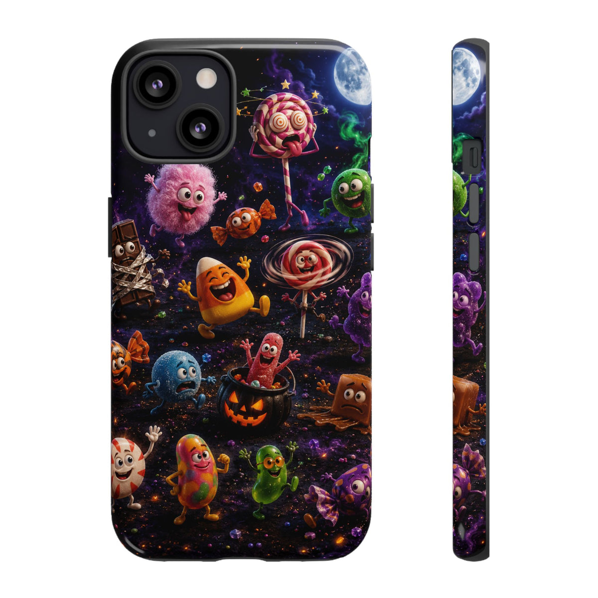 Cute Monster Galaxy Phone Case — Halloween Candy Characters Tough Case
