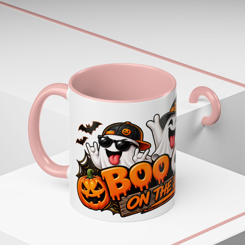 Boo Crew on the Loose Halloween White Mug – Funny Ghosts & Pumpkins