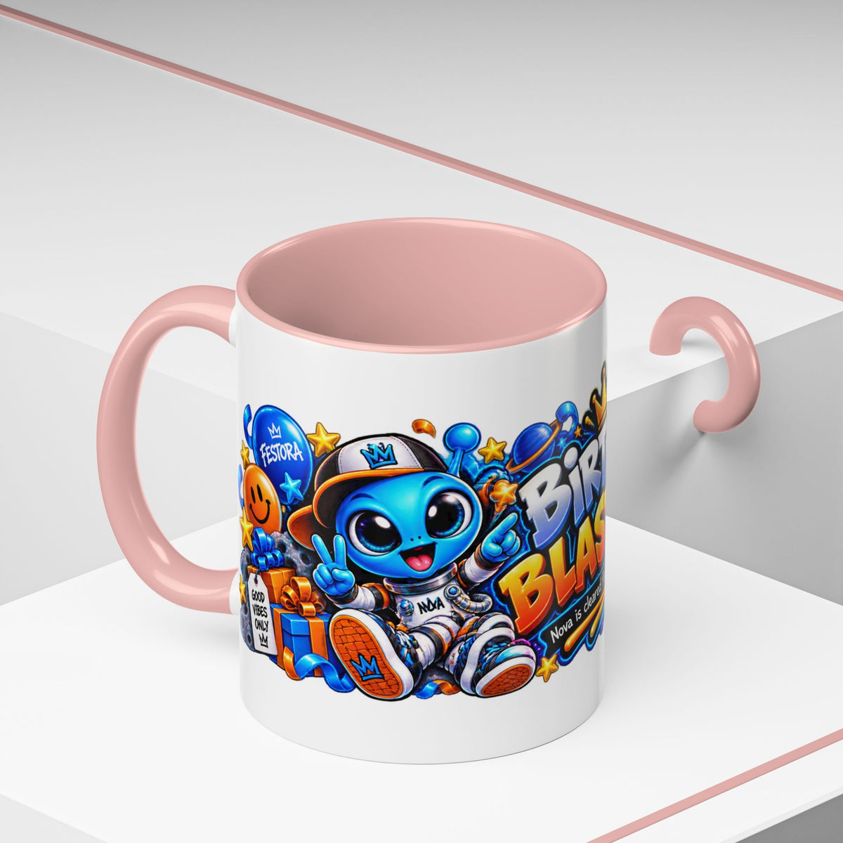 Festora Alien Birthday Mug – Birthday Blast Off Coffee Cup