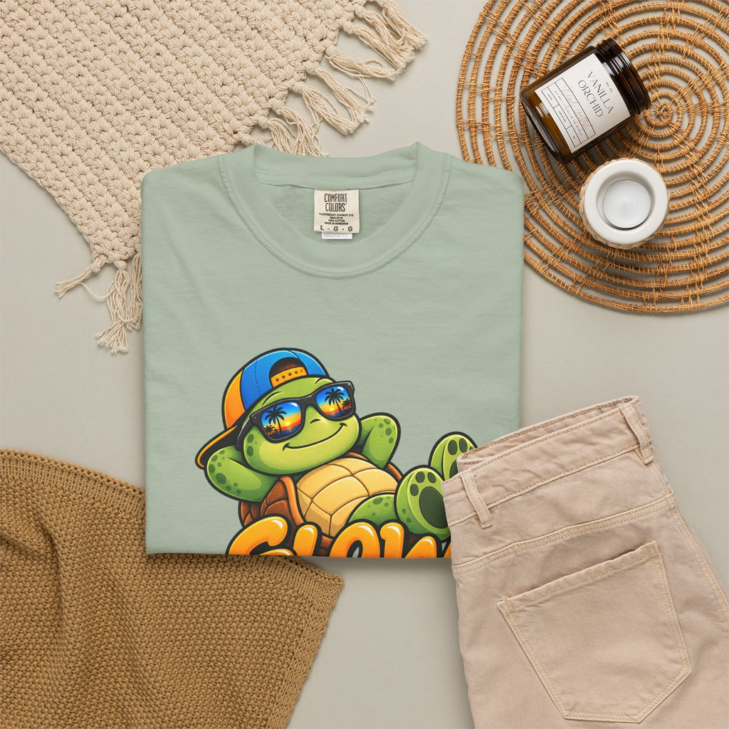 Slow Down, Life Is Good – Turtle Graphic T-Shirt | Festora Everyday