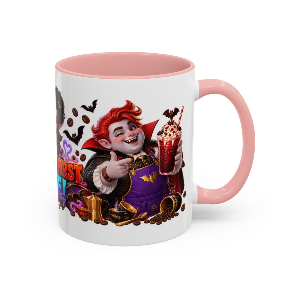 Love at First Bite Vampire Barista Halloween White Mug
