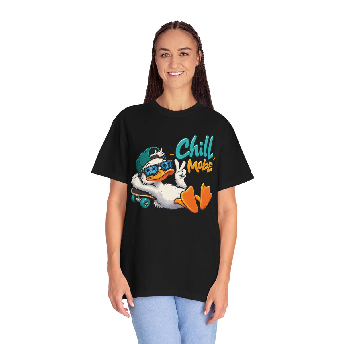 Chill Mode Duck Graphic T-Shirt | Festora Everyday