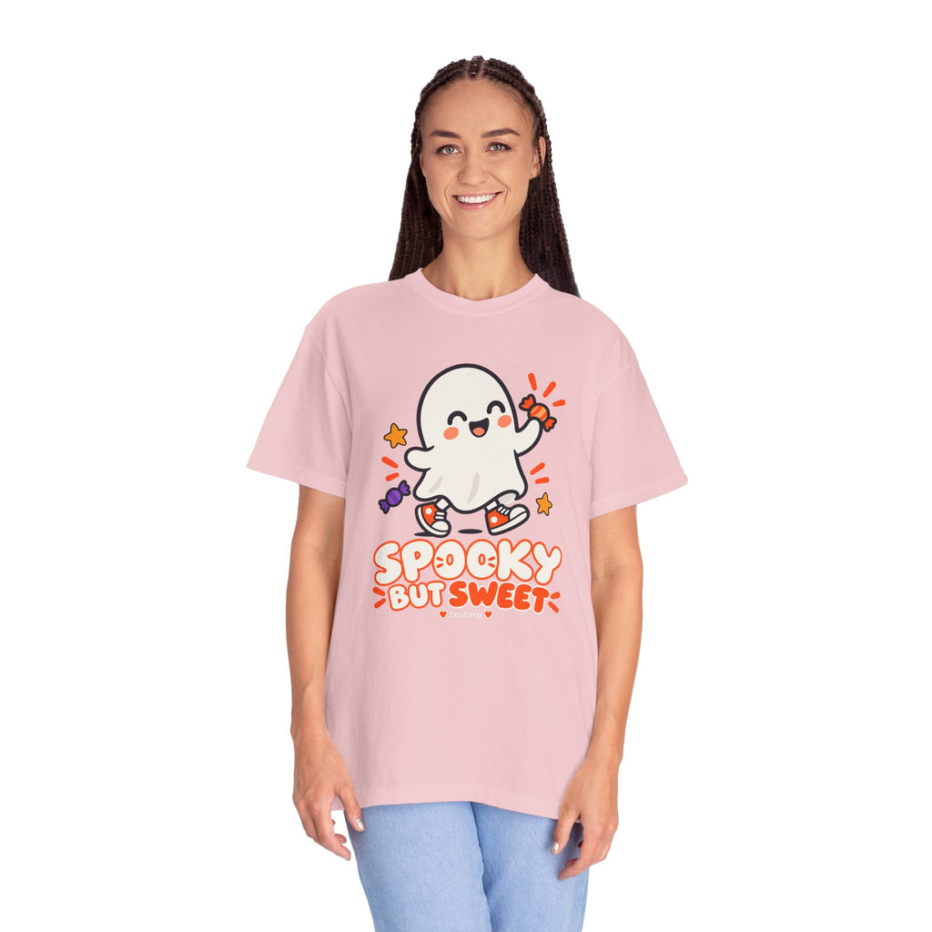 Spooky but Sweet Ghost T-Shirt | Cute Halloween Graphic Tee