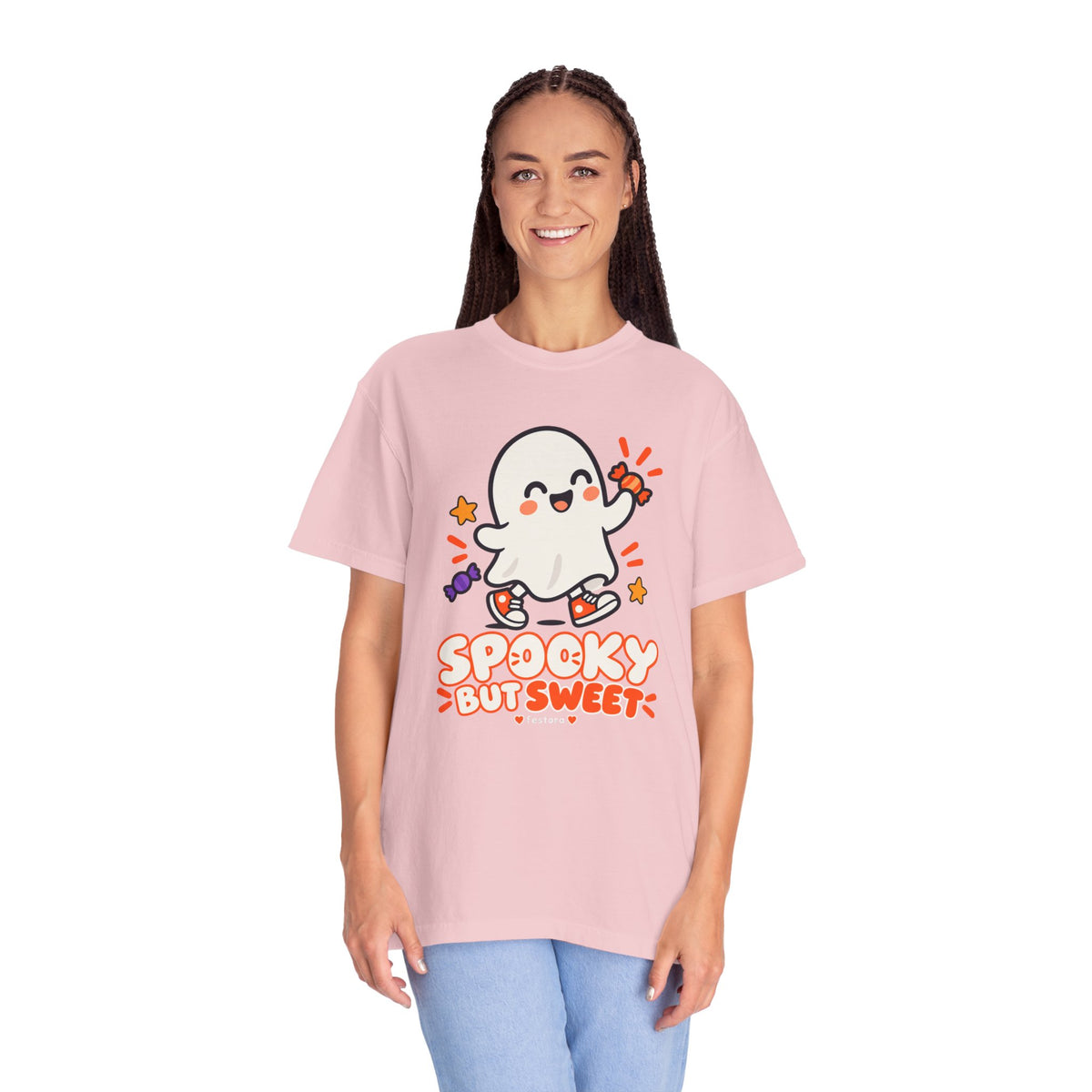 Spooky but Sweet Ghost T-Shirt | Cute Halloween Graphic Tee
