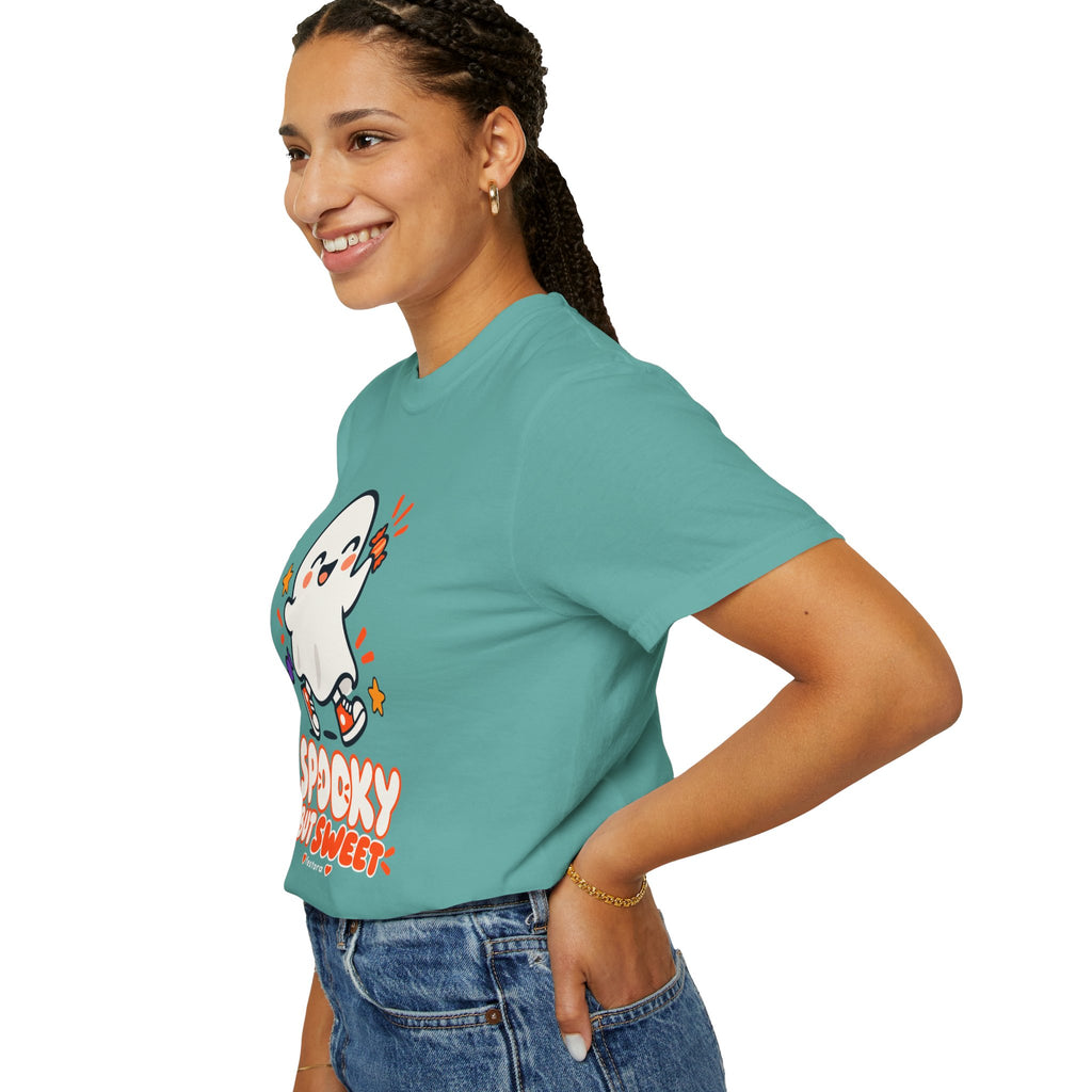 Spooky but Sweet Ghost T-Shirt | Cute Halloween Graphic Tee