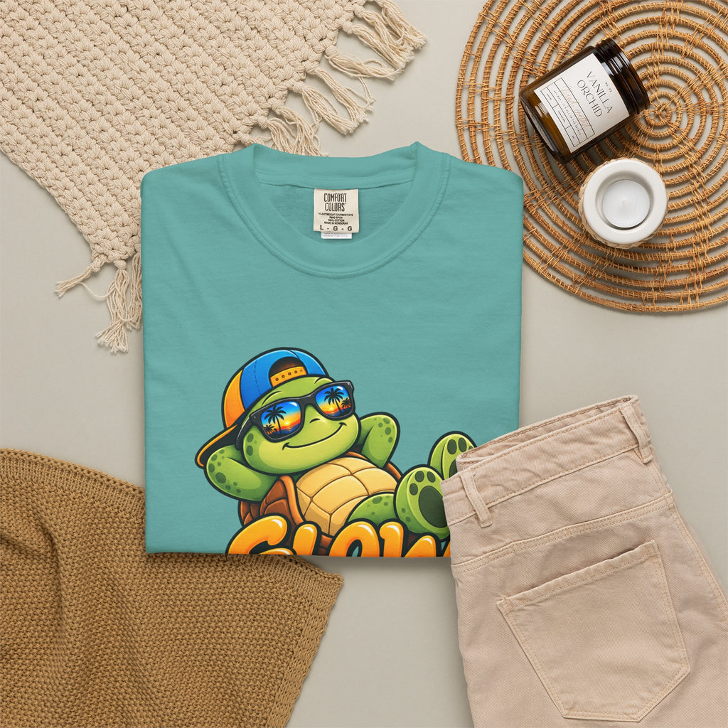 Slow Down, Life Is Good – Turtle Graphic T-Shirt | Festora Everyday