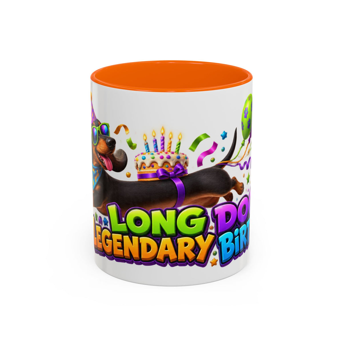 Long Dog Legendary Birthday Dachshund White Mug