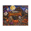 Title: Happy Halloween Puzzle – Spooky Haunted House Jigsaw Puzzle, 110 or 252 Pieces