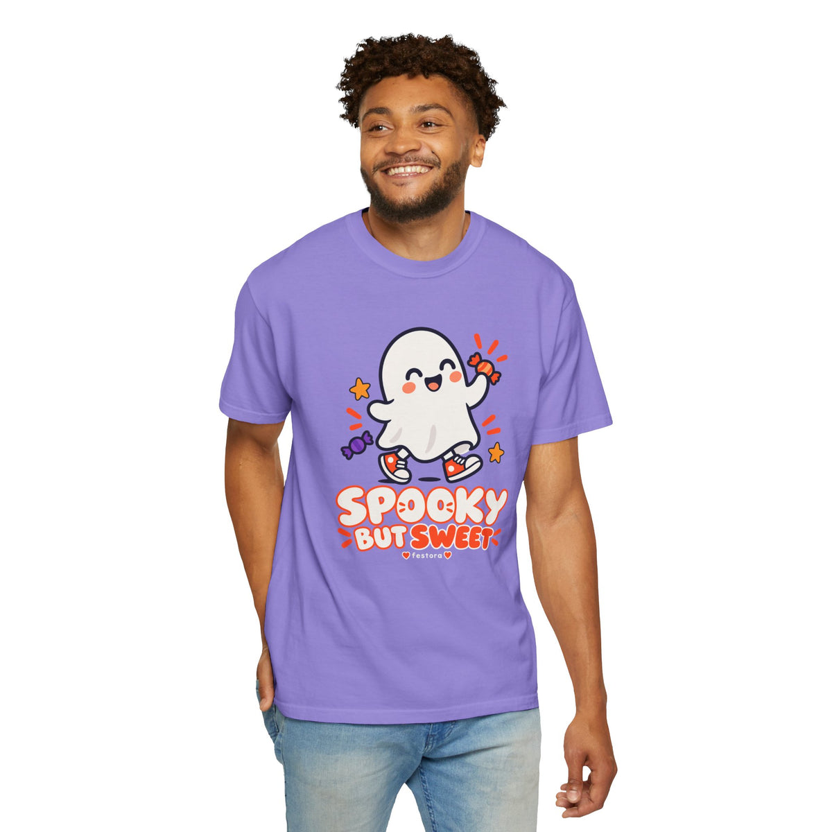 Spooky but Sweet Ghost T-Shirt | Cute Halloween Graphic Tee