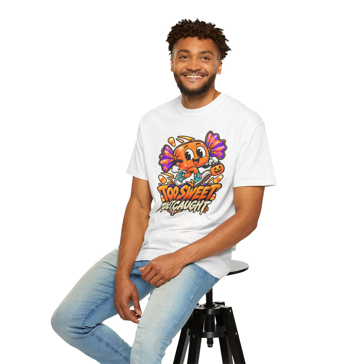 Too Sweet to Get Caught – Cute Halloween Candy T-Shirt