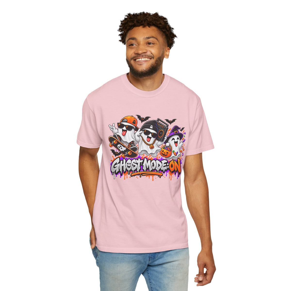 Ghost Mode: ON – Halloween Ghosts Graphic T-Shirt