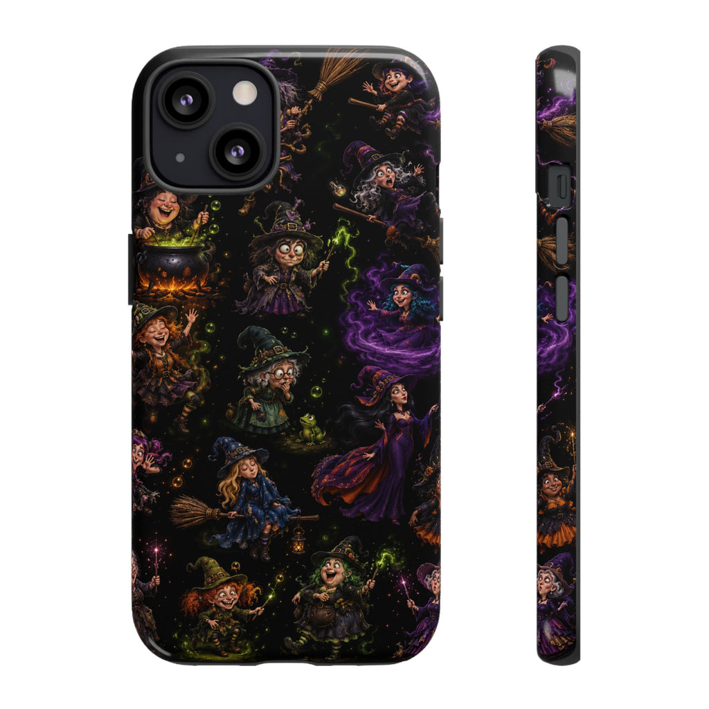 Phone Case – Cute Witch Pattern Halloween Protective Cover