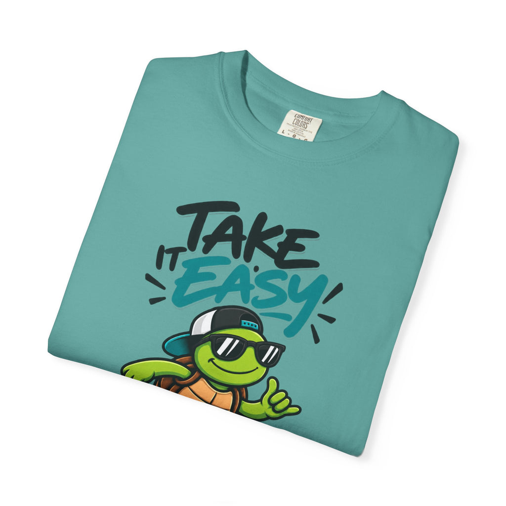 Take It Easy Skate Turtle Graphic T-Shirt | Festora Everyday