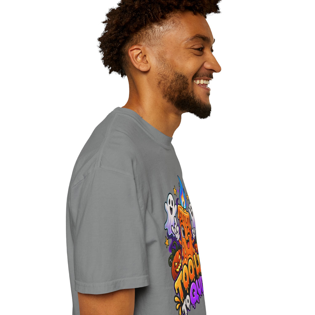 Too Lit to Quit – Funny Halloween Candle T-Shirt