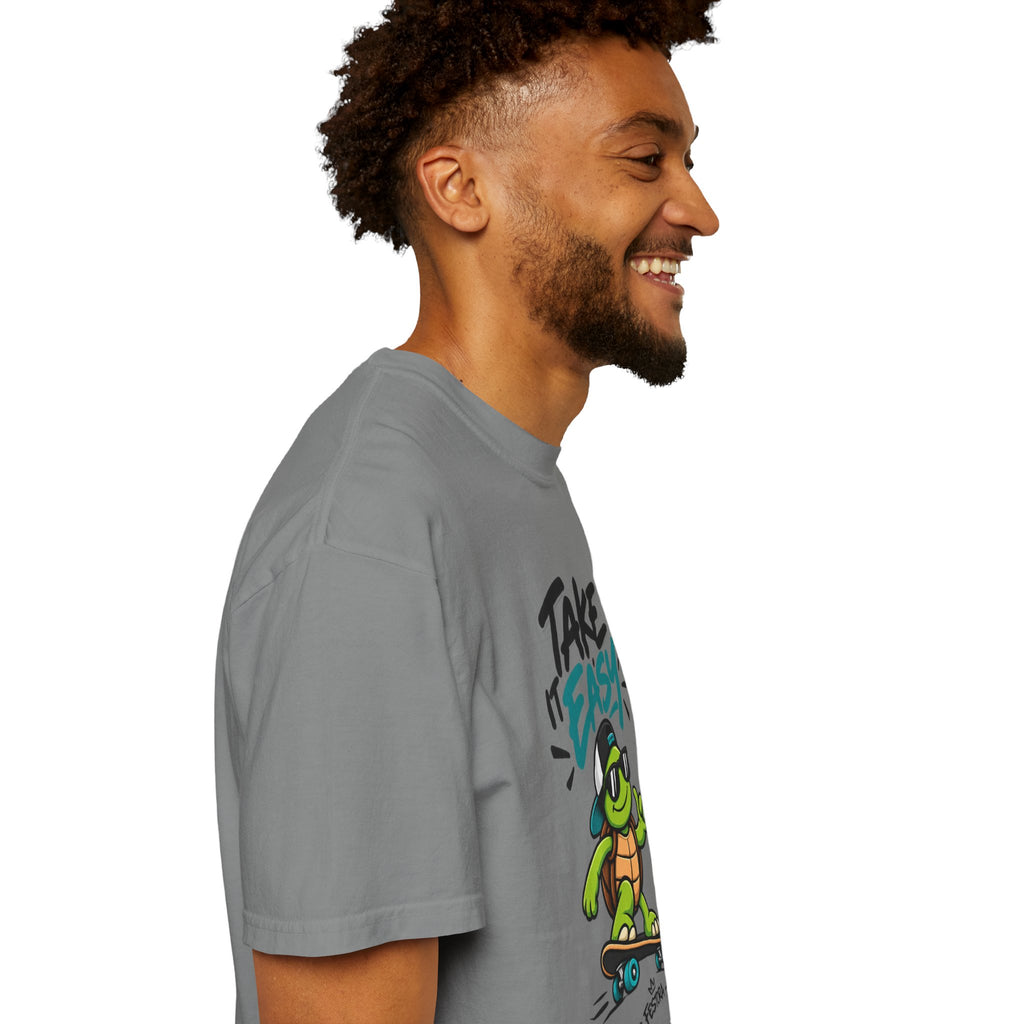 Take It Easy Skate Turtle Graphic T-Shirt | Festora Everyday