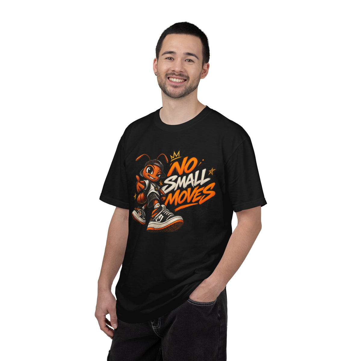 No Small Moves T-Shirt — Retro Sneaker Character Graphic Tee