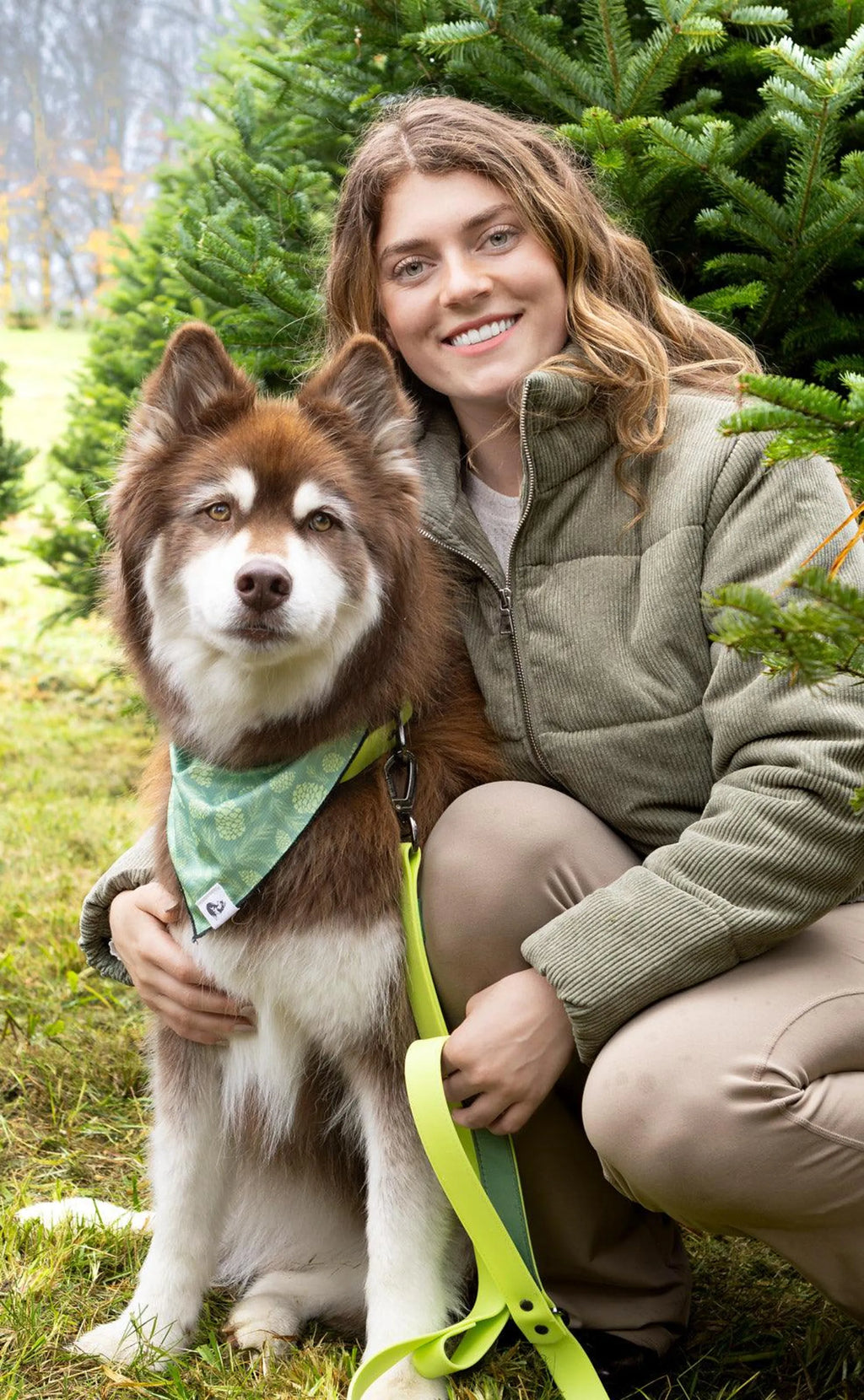Mossy Pine Waterproof Dog Collar – Outdoor Adventure Style