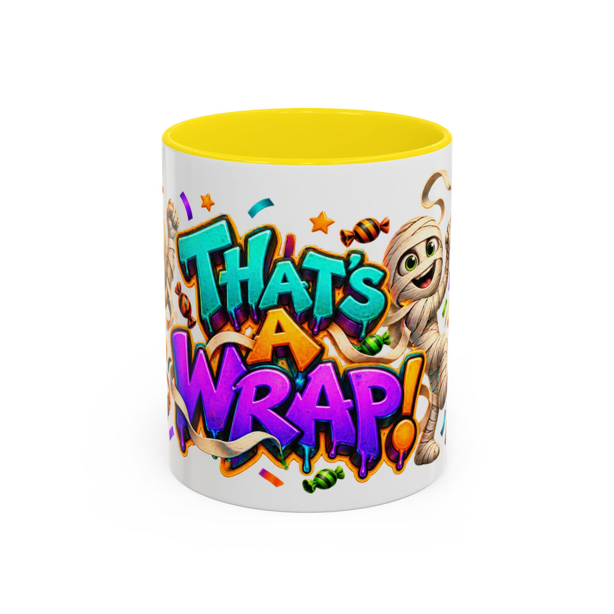 That’s a Wrap Funny Halloween Mummy Party White Mug