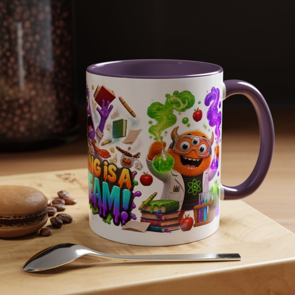 Teaching Is a Scream Monster Teacher Halloween White Mug