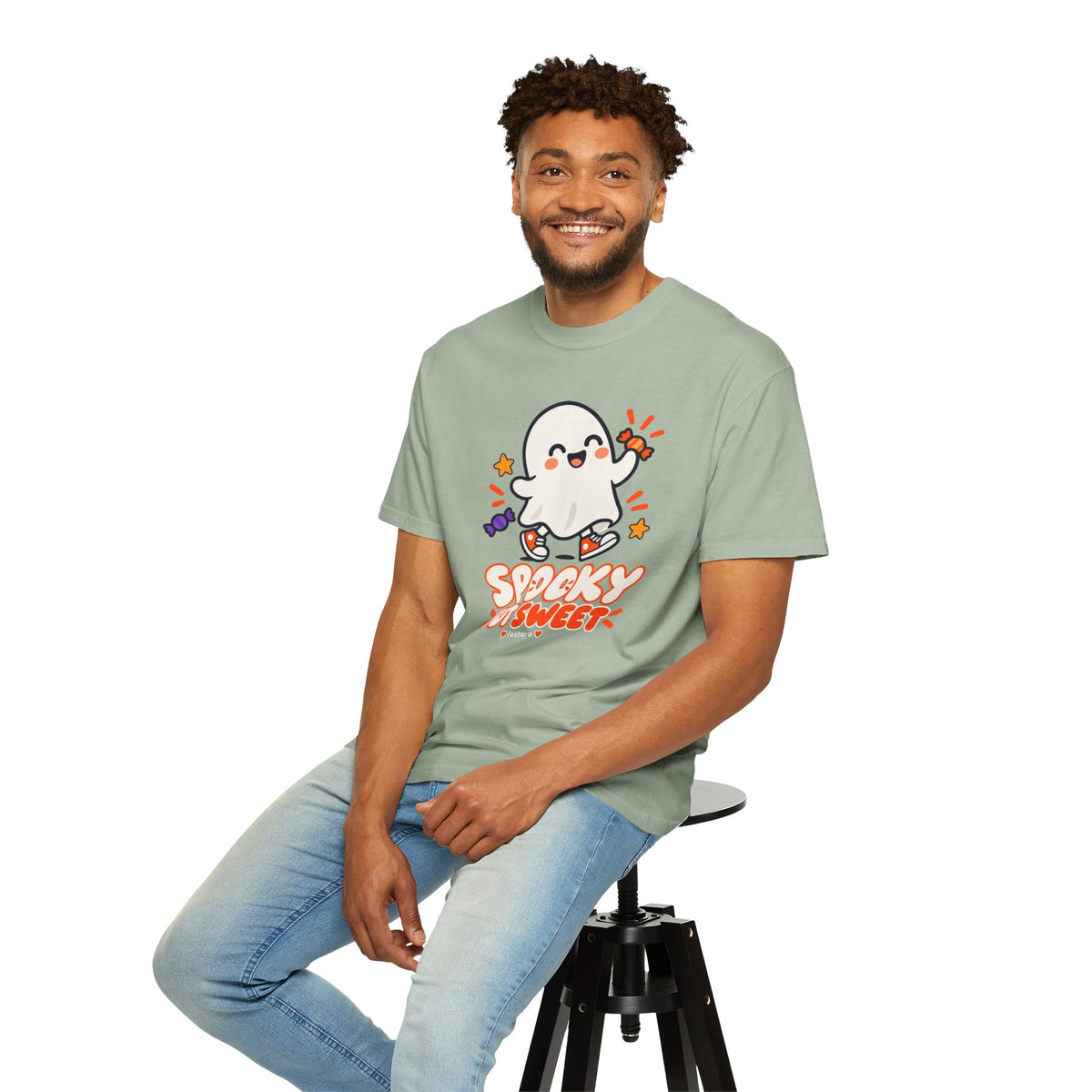 Spooky but Sweet Ghost T-Shirt | Cute Halloween Graphic Tee
