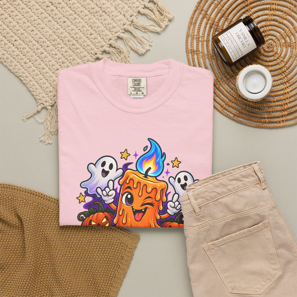 Too Lit to Quit – Funny Halloween Candle T-Shirt