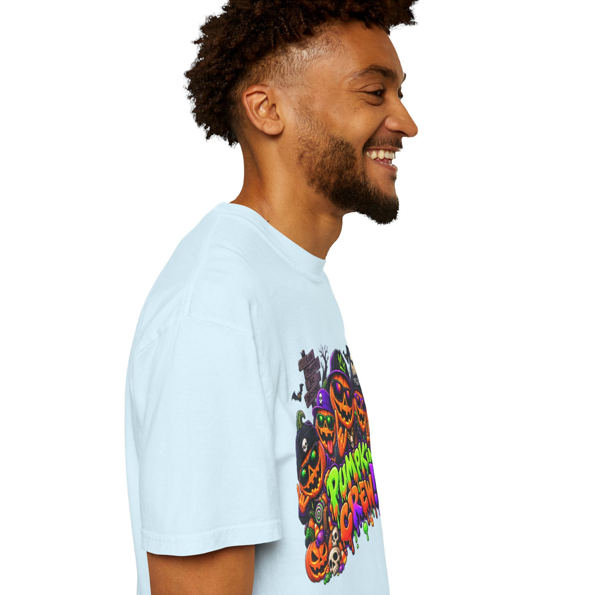 Pumpkin Crew Halloween T-Shirt – Funny Jack O’ Lantern Graphic Tee