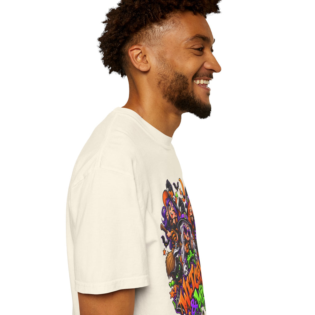 Witchy & Wild – Halloween Witch Crew Graphic T-Shirt