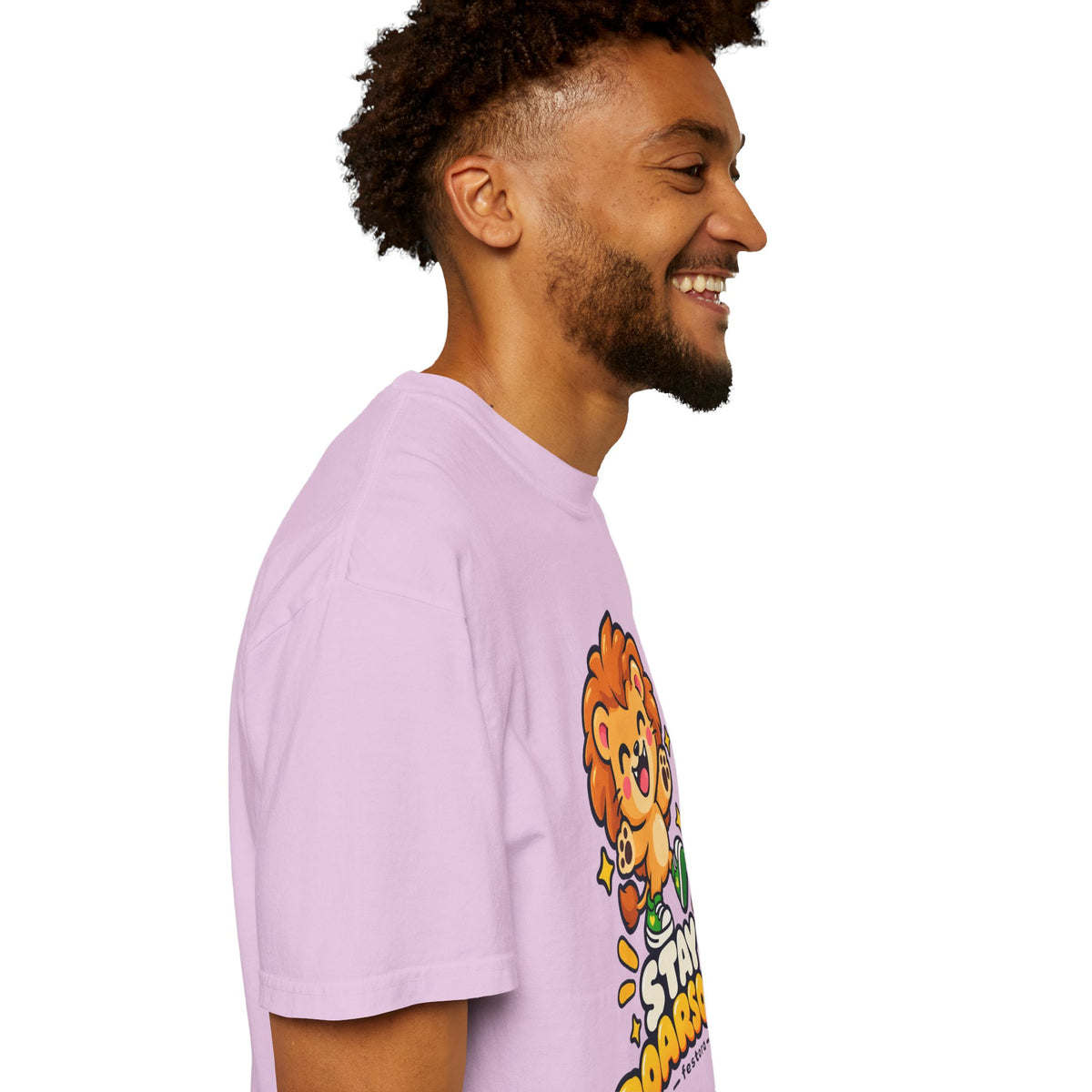 Stay Roarsome – Cute Happy Lion Graphic T-Shirt