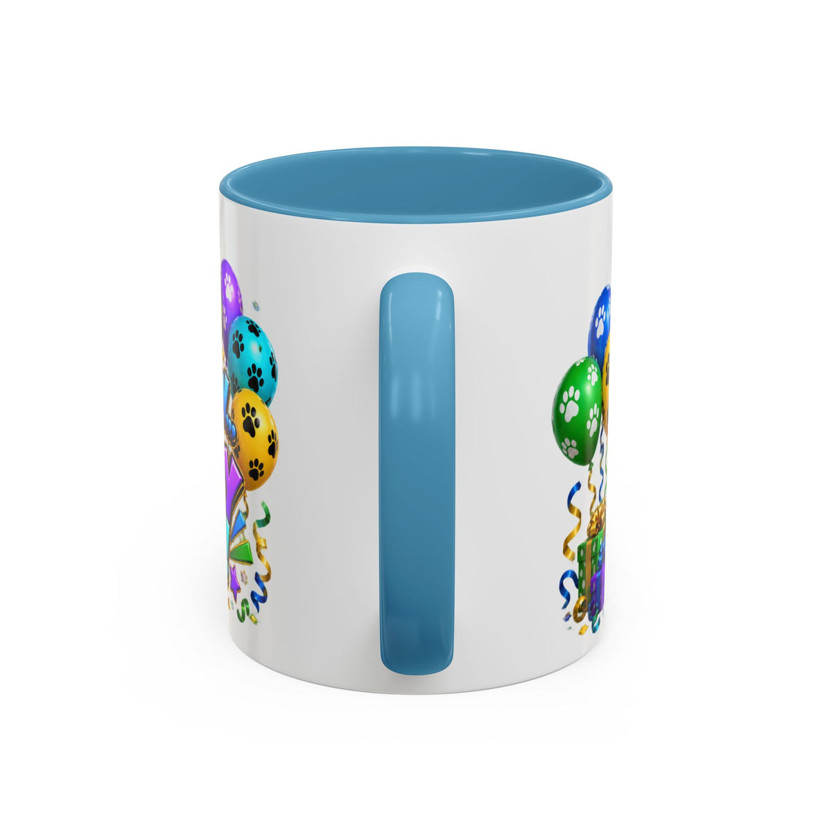 Herd the Crew Border Collie Birthday White Mug
