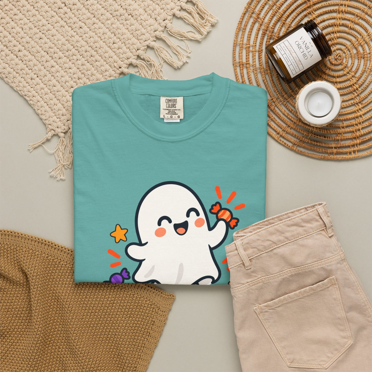 Spooky but Sweet Ghost T-Shirt | Cute Halloween Graphic Tee