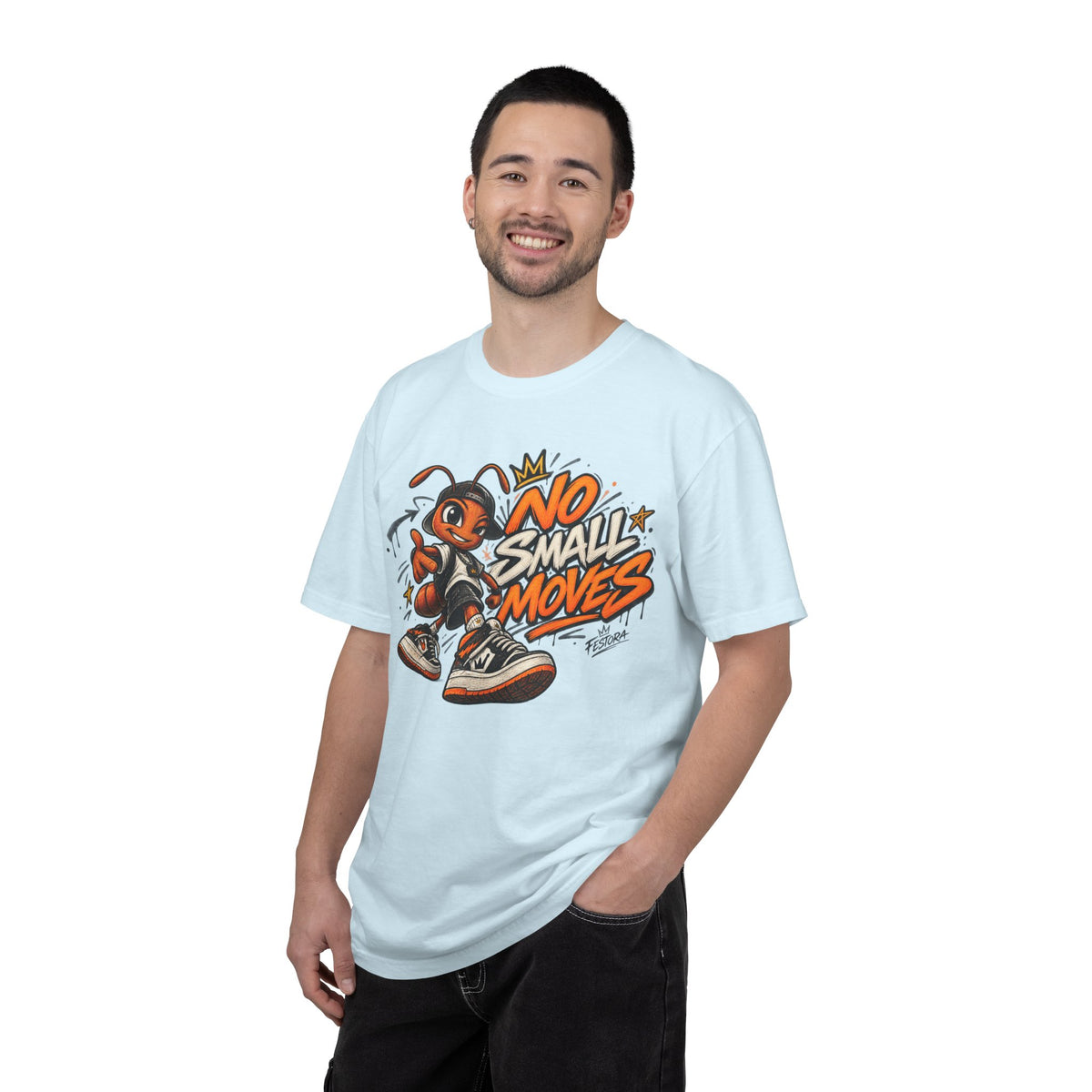 No Small Moves T-Shirt — Retro Sneaker Character Graphic Tee