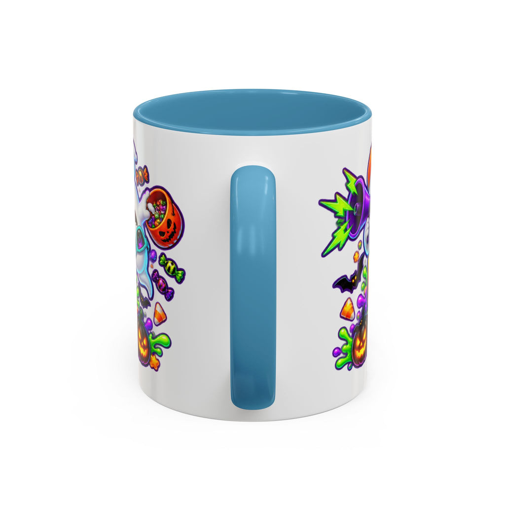 No Rest for the Boo Crew Crazy Ghosts Halloween White Mug