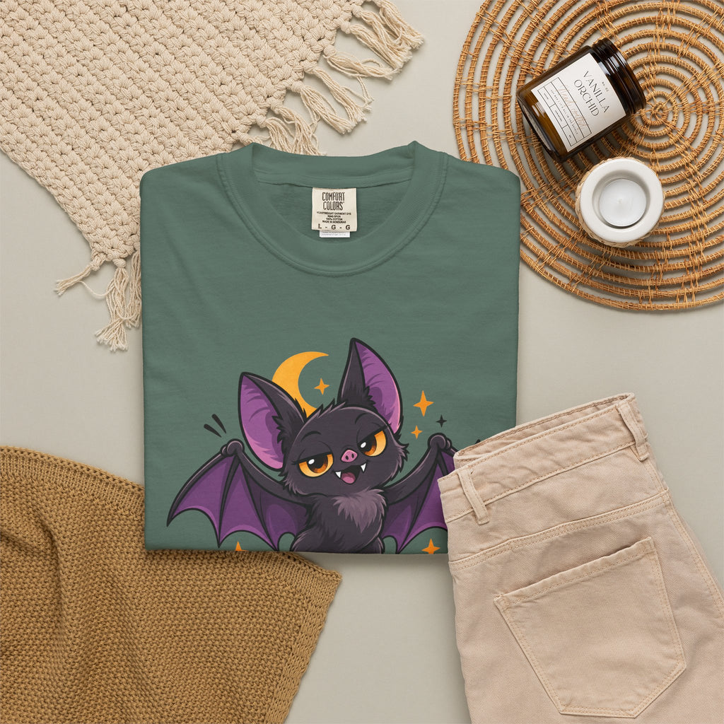 Born for the Night Shift – Cute Halloween Bat T-Shirt
