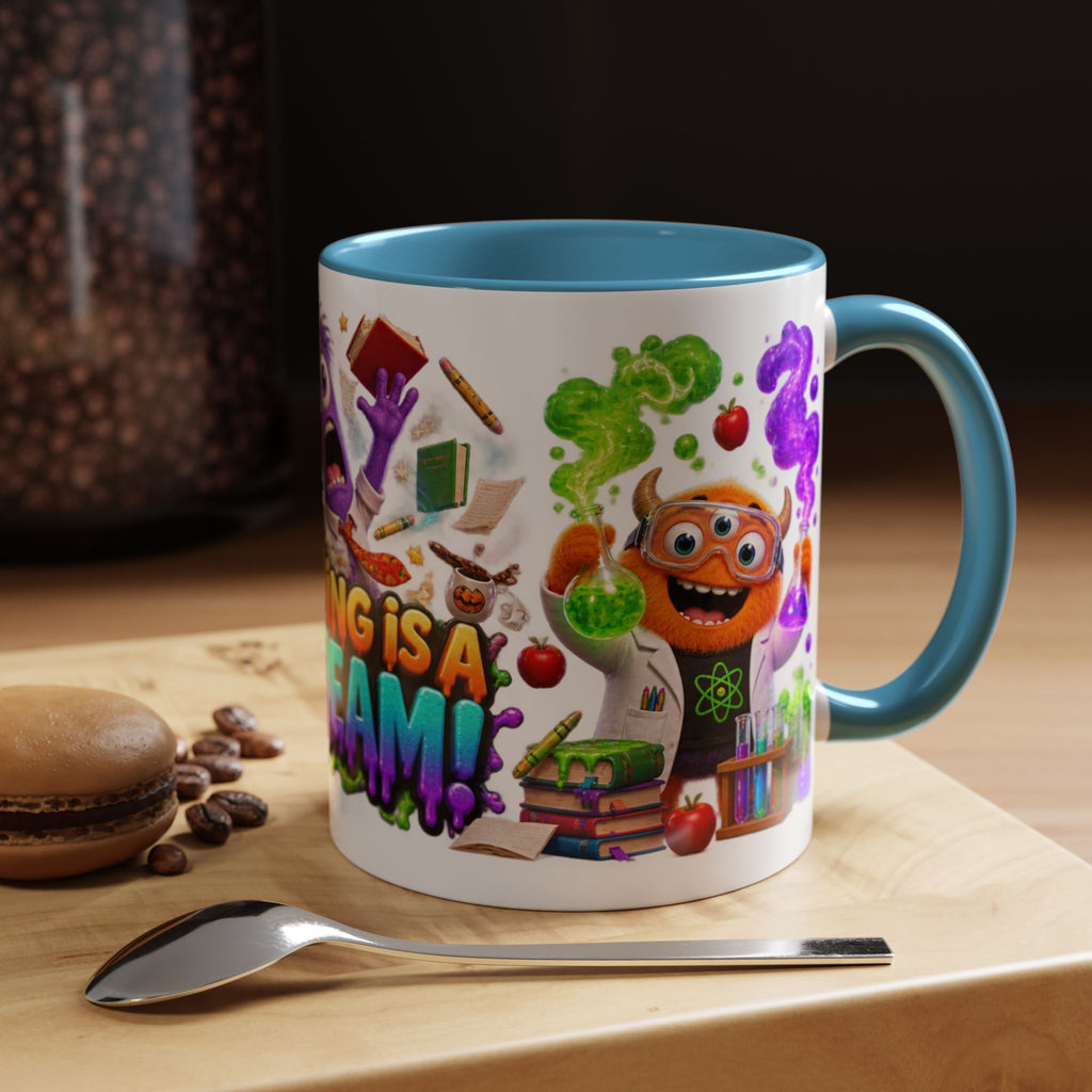 Teaching Is a Scream Monster Teacher Halloween White Mug
