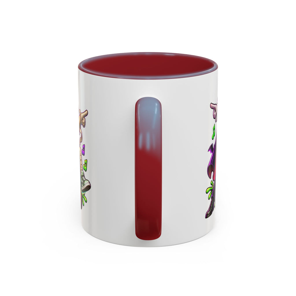 Fright Night Fever Dancing Monsters Halloween White Mug