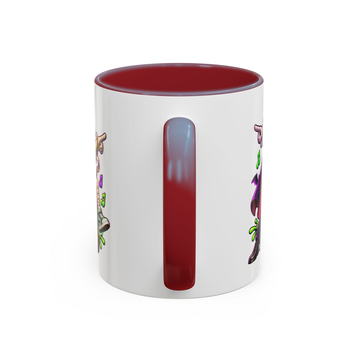 Fright Night Fever Dancing Monsters Halloween White Mug