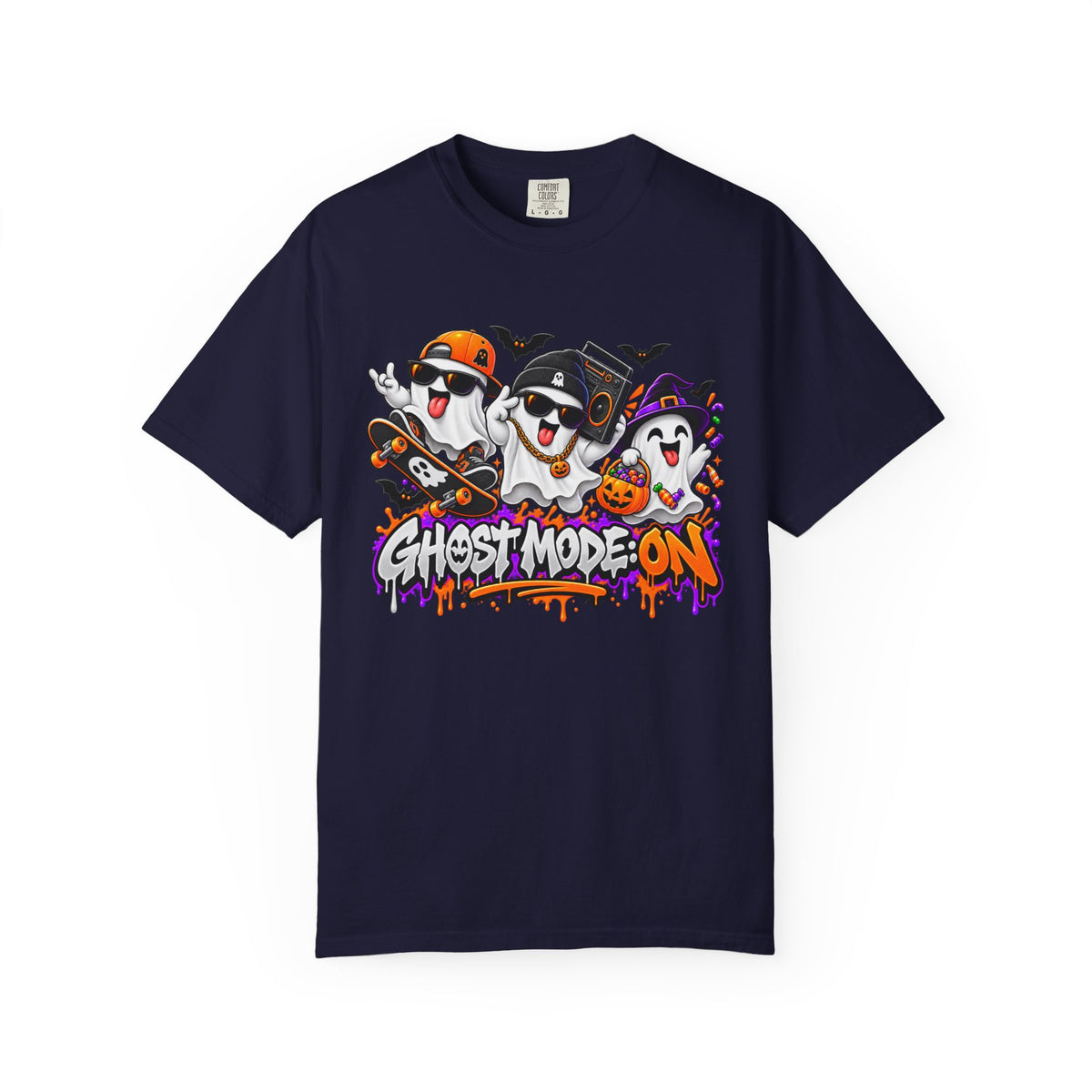 Ghost Mode: ON – Halloween Ghosts Graphic T-Shirt
