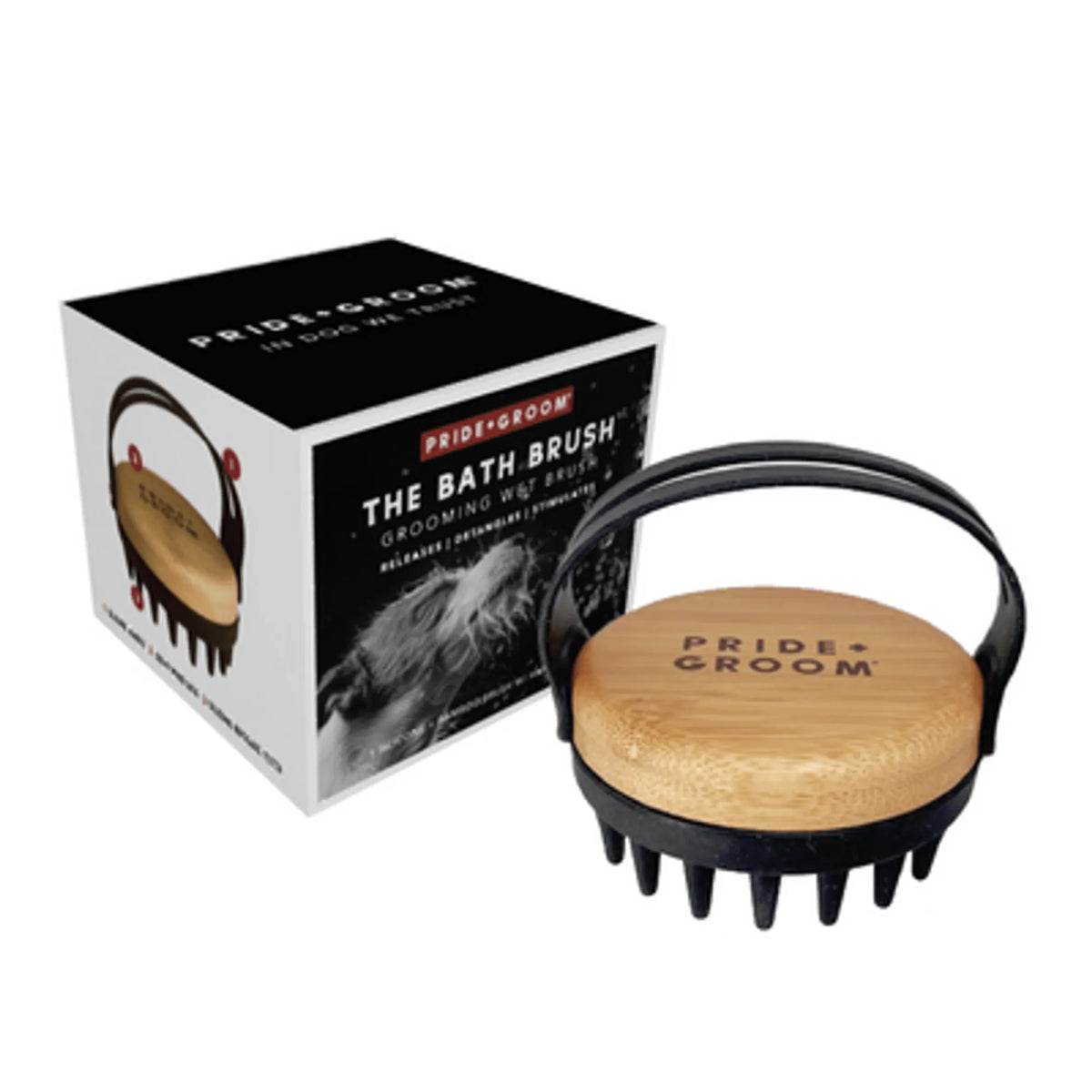 Pet Bath Massage Brush – Grooming & Deshedding Scrubber