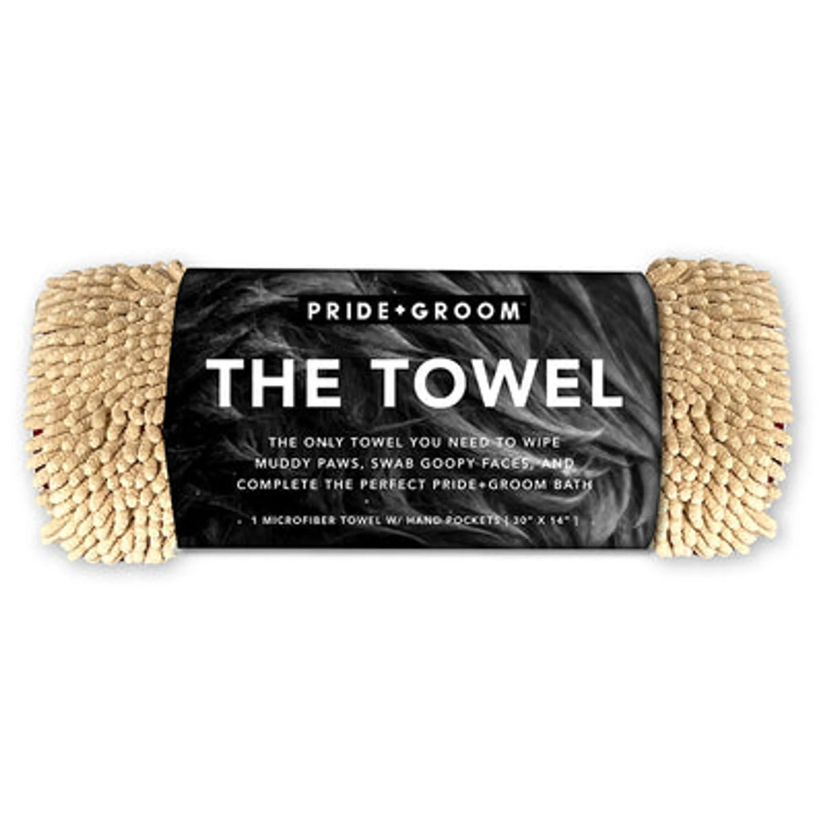 Microfiber Pet Drying Towel – Absorbent Grooming Towel with Hand Pockets