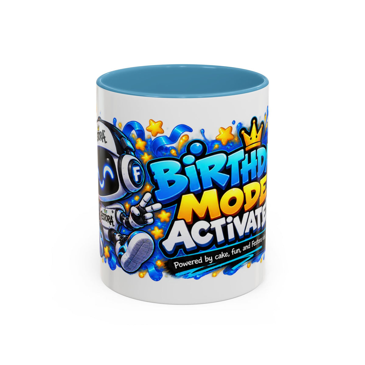 Festora Bot Birthday Mug – Birthday Mode Activated Robot Coffee Cup