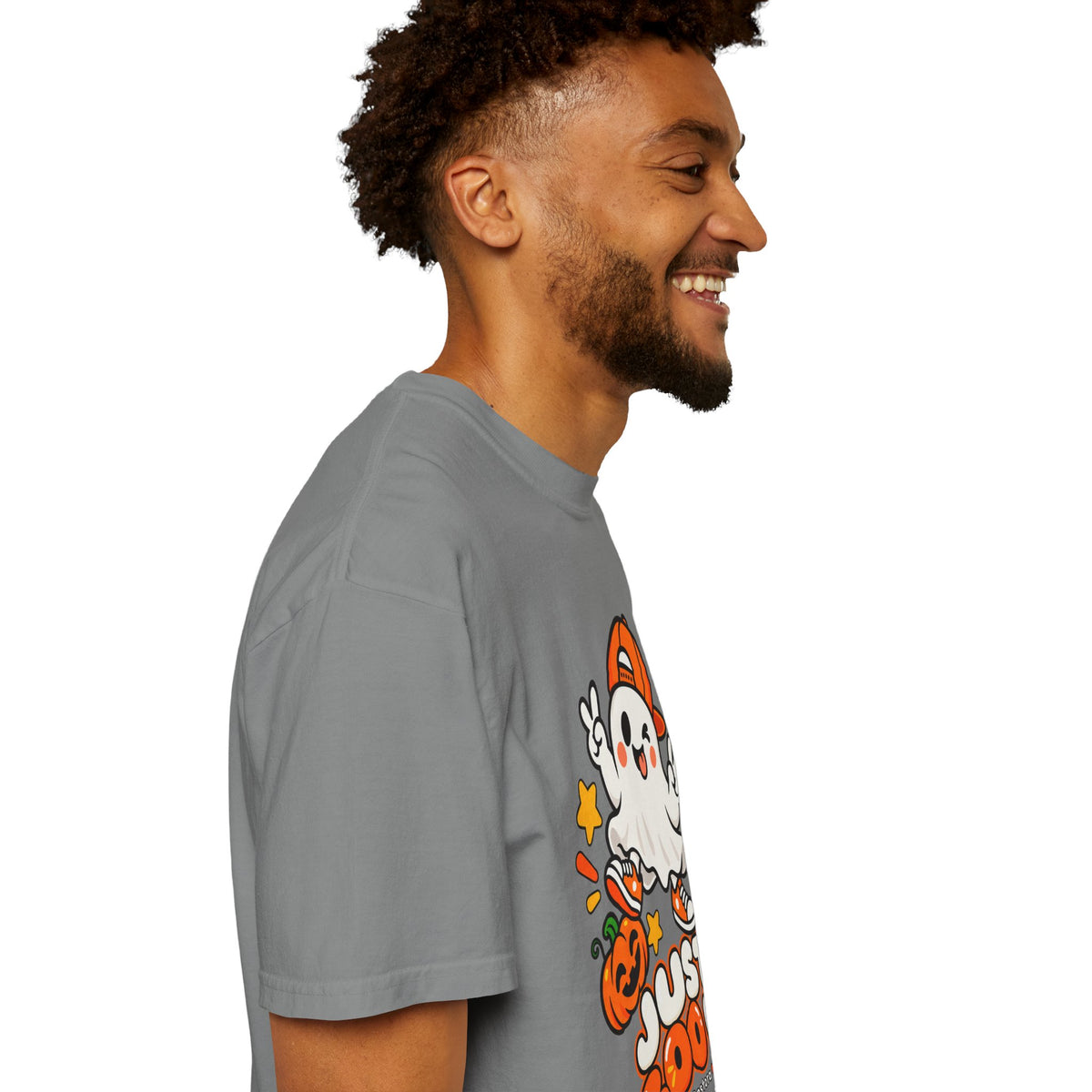 Just Boo It Halloween T-Shirt | Cute Skater Ghost Graphic Tee