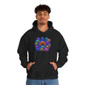 Colorful Spider Squad Black Hoodie - Funny Halloween Graphic Unisex Sweatshirt