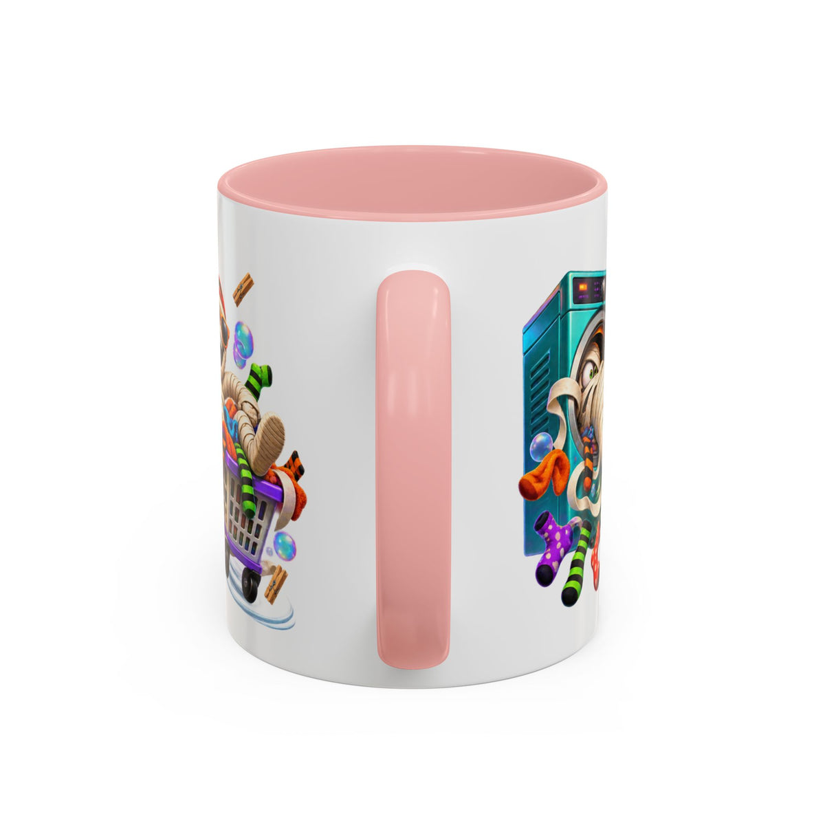 Wrapped Up in Trouble Mummy Halloween White Mug