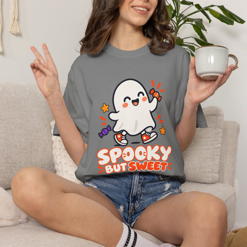 Spooky but Sweet Ghost T-Shirt | Cute Halloween Graphic Tee