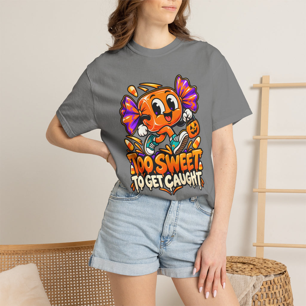 Too Sweet to Get Caught – Cute Halloween Candy T-Shirt