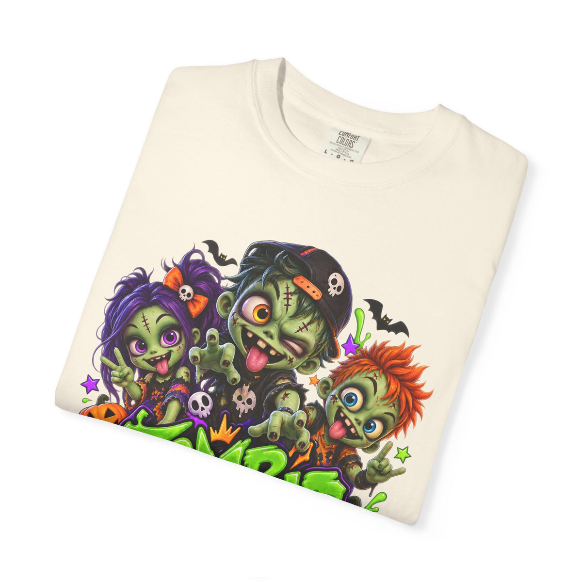 Zombie Party On! – Halloween Zombie Crew Graphic T-Shirt
